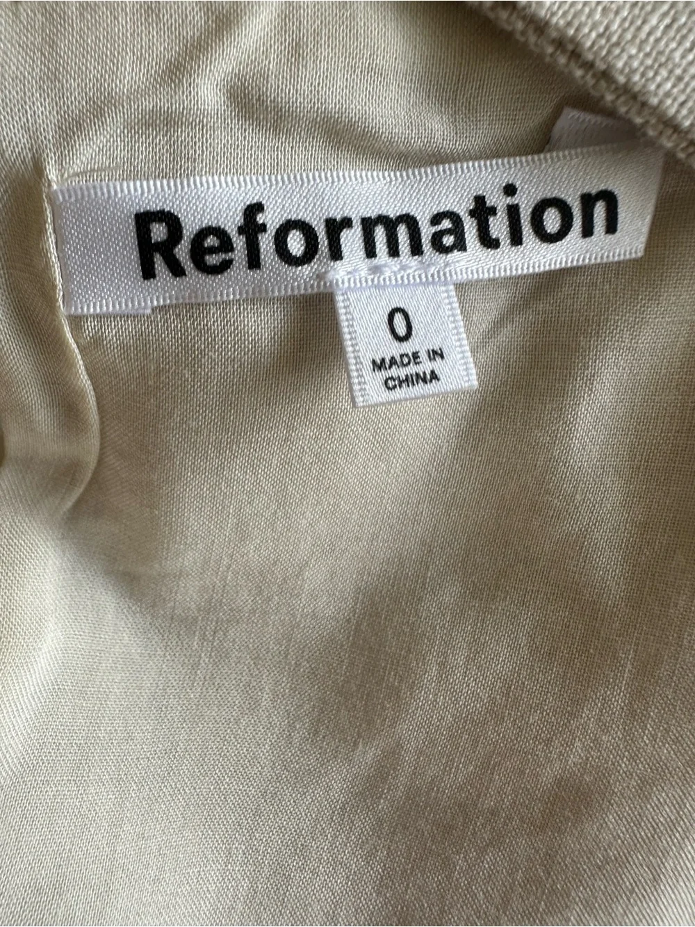 Reformation Oliva Linen Two Piece Set NWOT Oatmeal Size 0